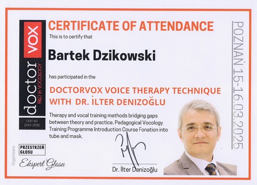 Bartek Dzikowski - Doctor Vox Voice Therapy Technique